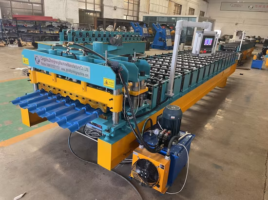 Piastrella smaltata Metcoppo Steptiles Pannello a parete Pressa Passo Copertura in metallo Lamiera Tetto Passo Romano Longtile Q Rotolo di piastrelle che forma macchina per fare